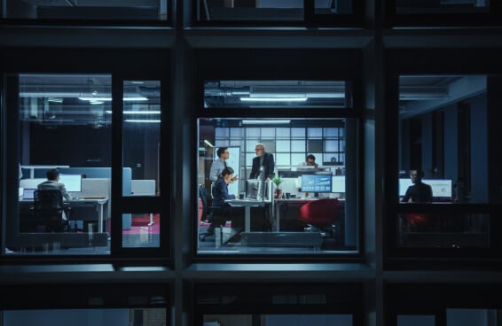 Businessmen and Businesswomen Working in the Office